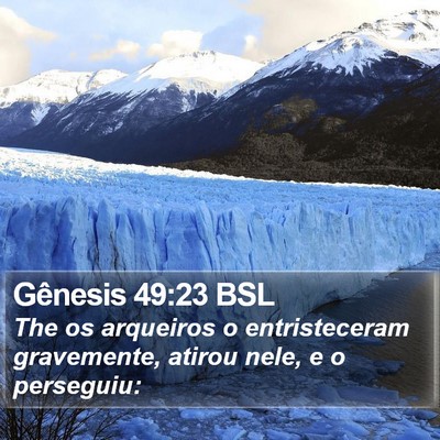 Gênesis 49:23 BSL Bible Verse Image
