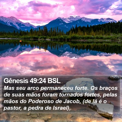 Gênesis 49:24 BSL Bible Verse Image
