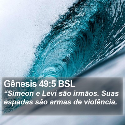 Gênesis 49:5 BSL Bible Verse Image