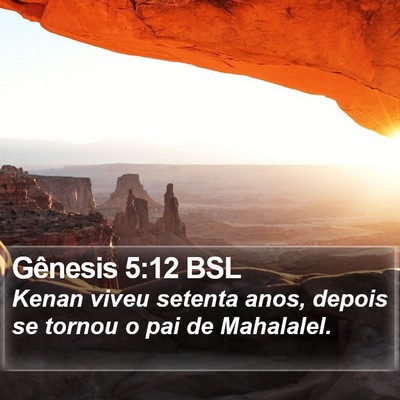 Gênesis 5:12 BSL Bible Verse Image