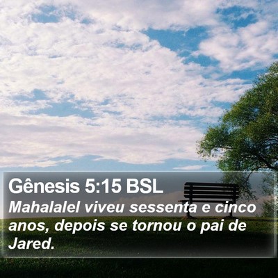 Gênesis 5:15 BSL Bible Verse Image