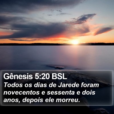 Gênesis 5:20 BSL Bible Verse Image