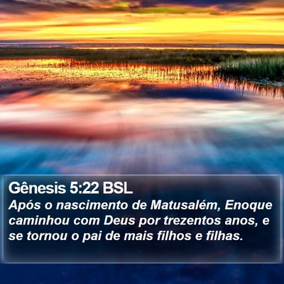 Gênesis 5:22 BSL Bible Verse Image