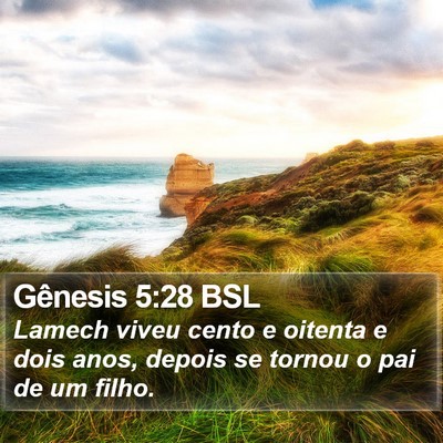 Gênesis 5:28 BSL Bible Verse Image