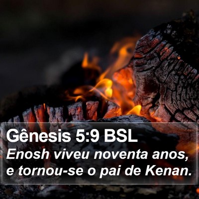 Gênesis 5:9 BSL Bible Verse Image
