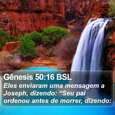Gênesis 50:16 BSL Bible Verse Image