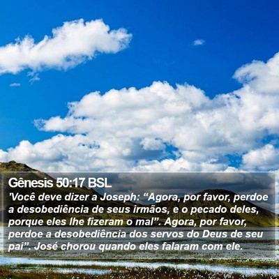 Gênesis 50:17 BSL Bible Verse Image
