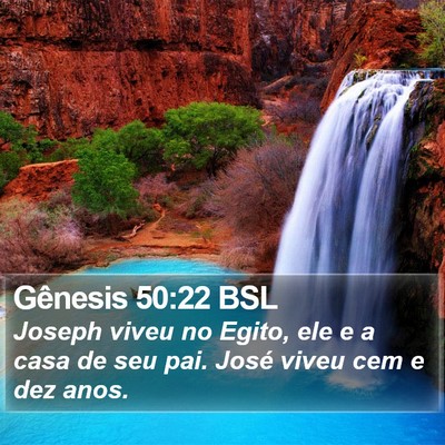 Gênesis 50:22 BSL Bible Verse Image