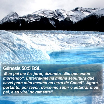 Gênesis 50:5 BSL Bible Verse Image