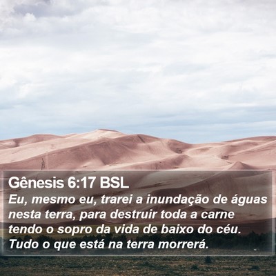 Gênesis 6:17 BSL Bible Verse Image