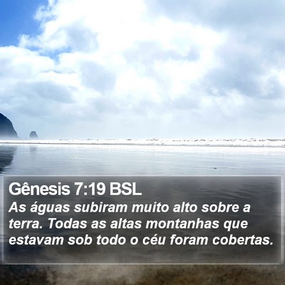 Gênesis 7:19 BSL Bible Verse Image