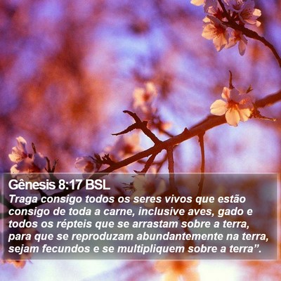 Gênesis 8:17 BSL Bible Verse Image