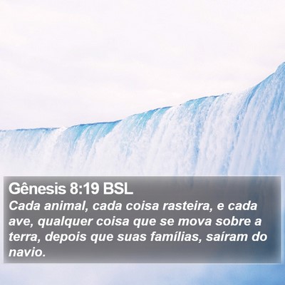 Gênesis 8:19 BSL Bible Verse Image