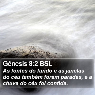 Gênesis 8:2 BSL Bible Verse Image