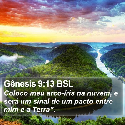 Gênesis 9:13 BSL Bible Verse Image