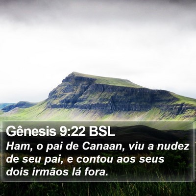 Gênesis 9:22 BSL Bible Verse Image