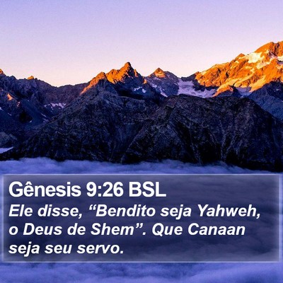 Gênesis 9:26 BSL Bible Verse Image