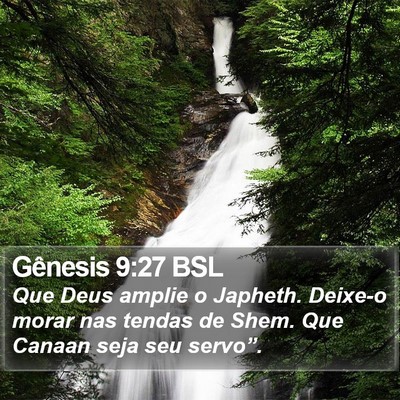 Gênesis 9:27 BSL Bible Verse Image