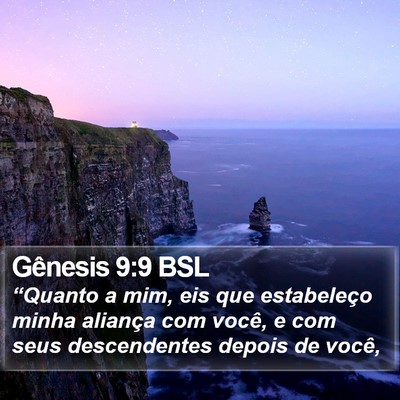 Gênesis 9:9 BSL Bible Verse Image