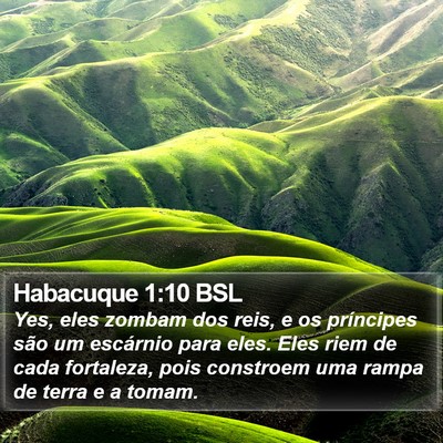 Habacuque 1:10 BSL Bible Verse Image