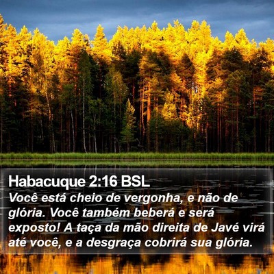 Habacuque 2:16 BSL Bible Verse Image
