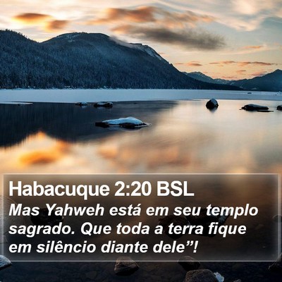 Habacuque 2:20 BSL Bible Verse Image