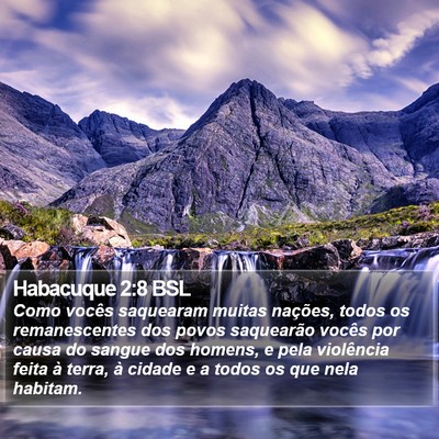 Habacuque 2:8 BSL Bible Verse Image