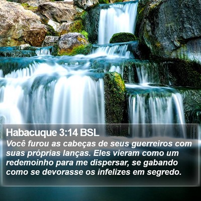 Habacuque 3:14 BSL Bible Verse Image
