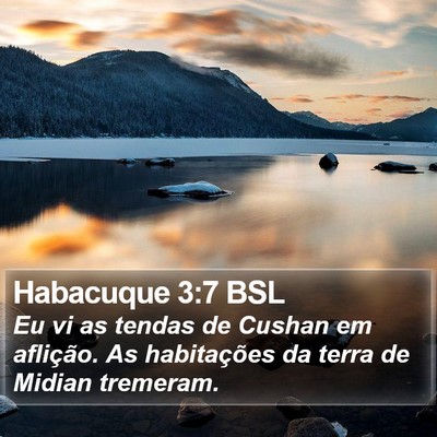 Habacuque 3:7 BSL Bible Verse Image