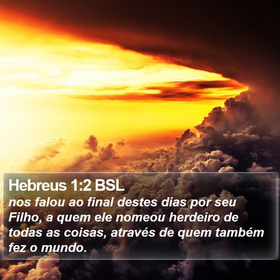 Hebreus 1:2 BSL Bible Verse Image