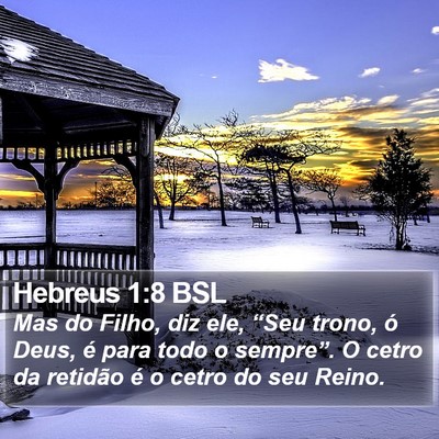 Hebreus 1:8 BSL Bible Verse Image
