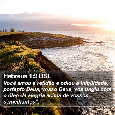 Hebreus 1:9 BSL Bible Verse Image