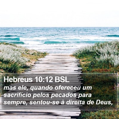 Hebreus 10:12 BSL Bible Verse Image