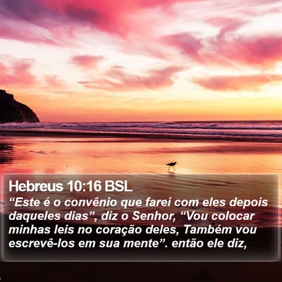 Hebreus 10:16 BSL Bible Verse Image