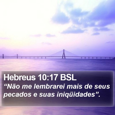 Hebreus 10:17 BSL Bible Verse Image
