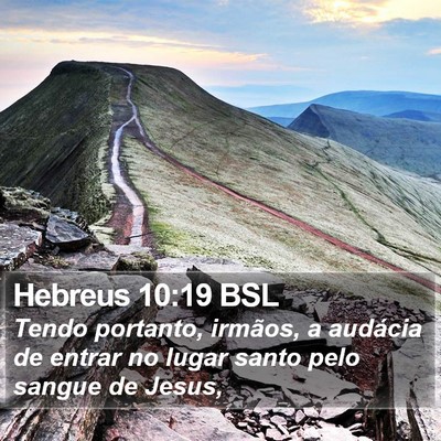 Hebreus 10:19 BSL Bible Verse Image