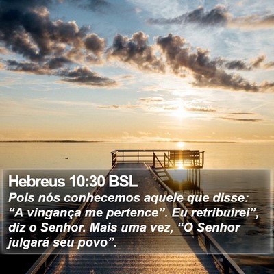 Hebreus 10:30 BSL Bible Verse Image