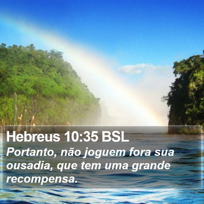 Hebreus 10:35 BSL Bible Verse Image