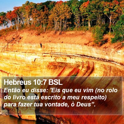 Hebreus 10:7 BSL Bible Verse Image