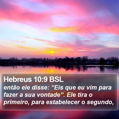 Hebreus 10:9 BSL Bible Verse Image