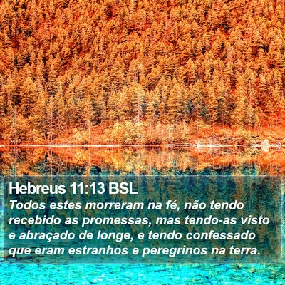 Hebreus 11:13 BSL Bible Verse Image