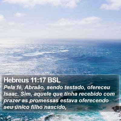 Hebreus 11:17 BSL Bible Verse Image