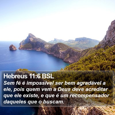 Hebreus 11:6 BSL Bible Verse Image