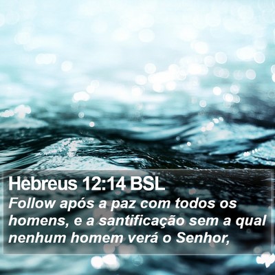 Hebreus 12:14 BSL Bible Verse Image