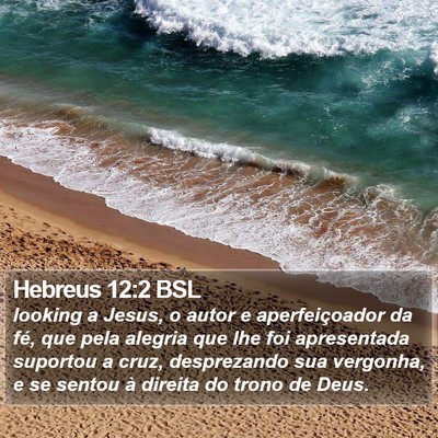 Hebreus 12:2 BSL Bible Verse Image