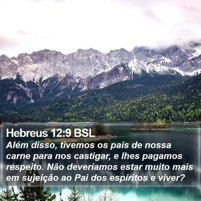 Hebreus 12:9 BSL Bible Verse Image