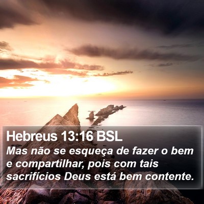 Hebreus 13:16 BSL Bible Verse Image