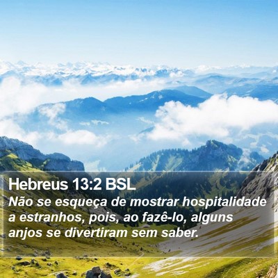 Hebreus 13:2 BSL Bible Verse Image