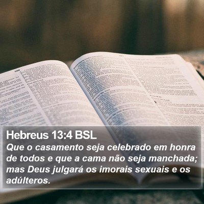 Hebreus 13:4 BSL Bible Verse Image