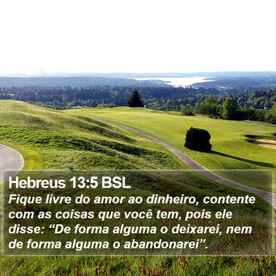 Hebreus 13:5 BSL Bible Verse Image
